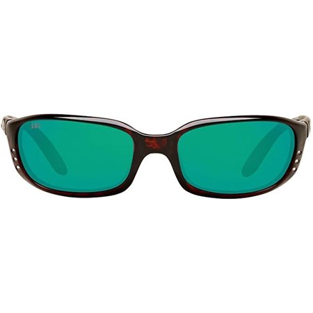 COSTA DEL MAR Costa Del Mar 06S9017-90171259 59 mm Brine Polarized Oval Sunglasses for Mens; Tortoise & Copper Green Mirrored 06S9017-90171259